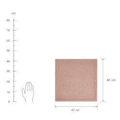 Serviette L 42 X B 42cm LOOM In Rosé 8 Serviette L 42 X B 42cm LOOM In Rosé -Butlers Speichern butlers serviette l 42 x b 42cm loom in rose 2