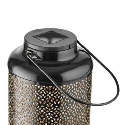 Solar-Laterne H 24cm SOLANA In Schwarz-Gold -Butlers Speichern butlers solar laterne h 24cm solana in schwarz gold 3