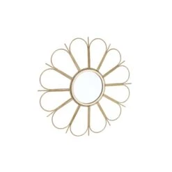 Spiegel Blume Ø26cm FIORE In Gold