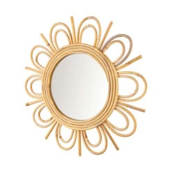 Spiegel Blumenförmig Ø52cm COTTAGE In Natur -Butlers Speichern butlers spiegel blumenformig o52cm cottage in natur 3