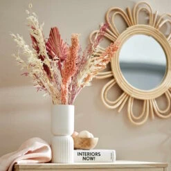 Spiegel Blumenförmig Ø52cm COTTAGE In Natur -Butlers Speichern butlers spiegel blumenformig o52cm cottage in natur 6