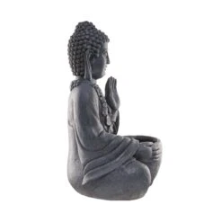 Statue Mit Blumentopf Höhe 69cm BUDDHA In Dunkelgrau -Butlers Speichern butlers statue mit blumentopf hohe 69cm buddha in dunkelgrau 4