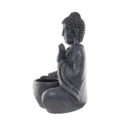 Statue Mit Blumentopf Höhe 69cm BUDDHA In Dunkelgrau -Butlers Speichern butlers statue mit blumentopf hohe 69cm buddha in dunkelgrau 6