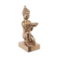 Statue Mit Kerzenteller Höhe 44cm BALI In Gold -Butlers Speichern butlers statue mit kerzenteller hohe 44cm bali in gold 2