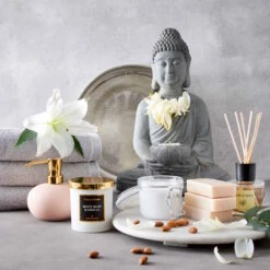 Statue Mit Kerzenteller Höhe 46cm BUDDHA In Grau -Butlers Speichern butlers statue mit kerzenteller hohe 46cm buddha in grau 1