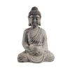 Statue Mit Kerzenteller Höhe 46cm BUDDHA In Grau