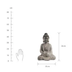 Statue Mit Kerzenteller Höhe 46cm BUDDHA In Grau -Butlers Speichern butlers statue mit kerzenteller hohe 46cm buddha in grau 2