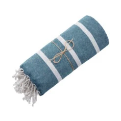 Strandtuch L 200 X B 180cm SURFSIDE In Blau 13 Strandtuch L 200 X B 180cm SURFSIDE In Blau -Butlers Speichern butlers strandtuch l 200 x b 180cm surfside in blau 5