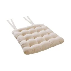 Stuhlkissen Mit Bändchen L 35 X B 37cm SOLID In Creme -Butlers Speichern butlers stuhlkissen mit bandchen l 35 x b 37cm solid in creme 3