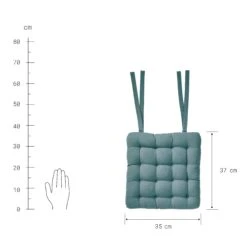 Stuhlkissen Mit Bändchen L 35 X B 37cm SOLID In Türkis 9 Stuhlkissen Mit Bändchen L 35 X B 37cm SOLID In Türkis -Butlers Speichern butlers stuhlkissen mit bandchen l 35 x b 37cm solid in turkis 3