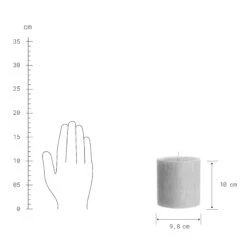 Stumpenkerze Höhe 10cm RUSTIC In Grau -Butlers Speichern butlers stumpenkerze hohe 10cm rustic in grau 2