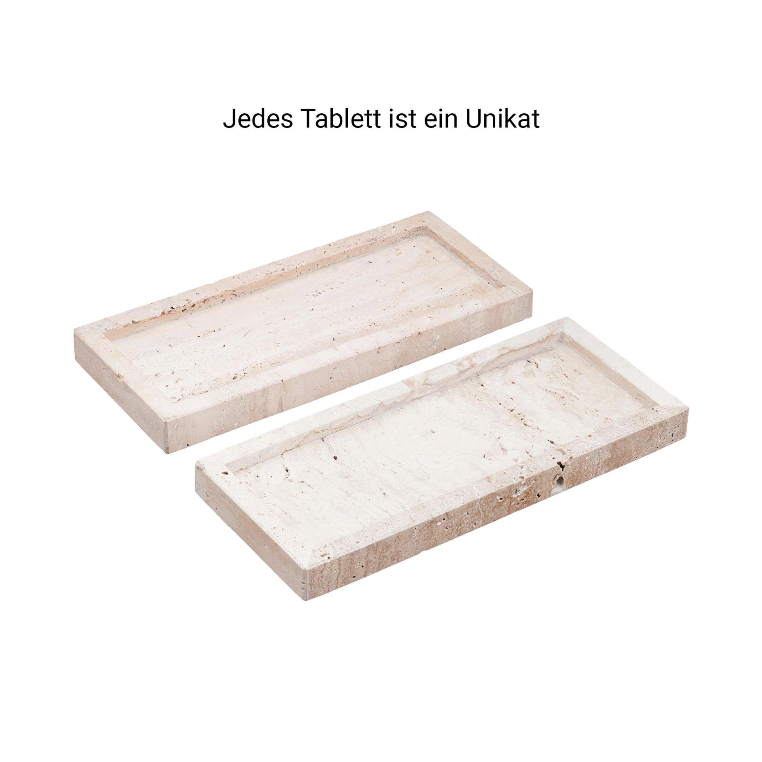 Tablett L 30 X B 13cm TRAVERTINE In Beige 8 Tablett L 30 X B 13cm TRAVERTINE In Beige – Bild 6