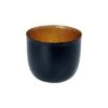Teelichthalter Höhe 9cm DELIGHT In Schwarz-Gold -Butlers Speichern butlers teelichthalter hohe 9cm delight in schwarz gold