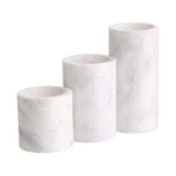 Teelichthalter-Set 3-tlg. MARBLE In Weiß -Butlers Speichern butlers teelichthalter set 3 tlg marble in weiss 6