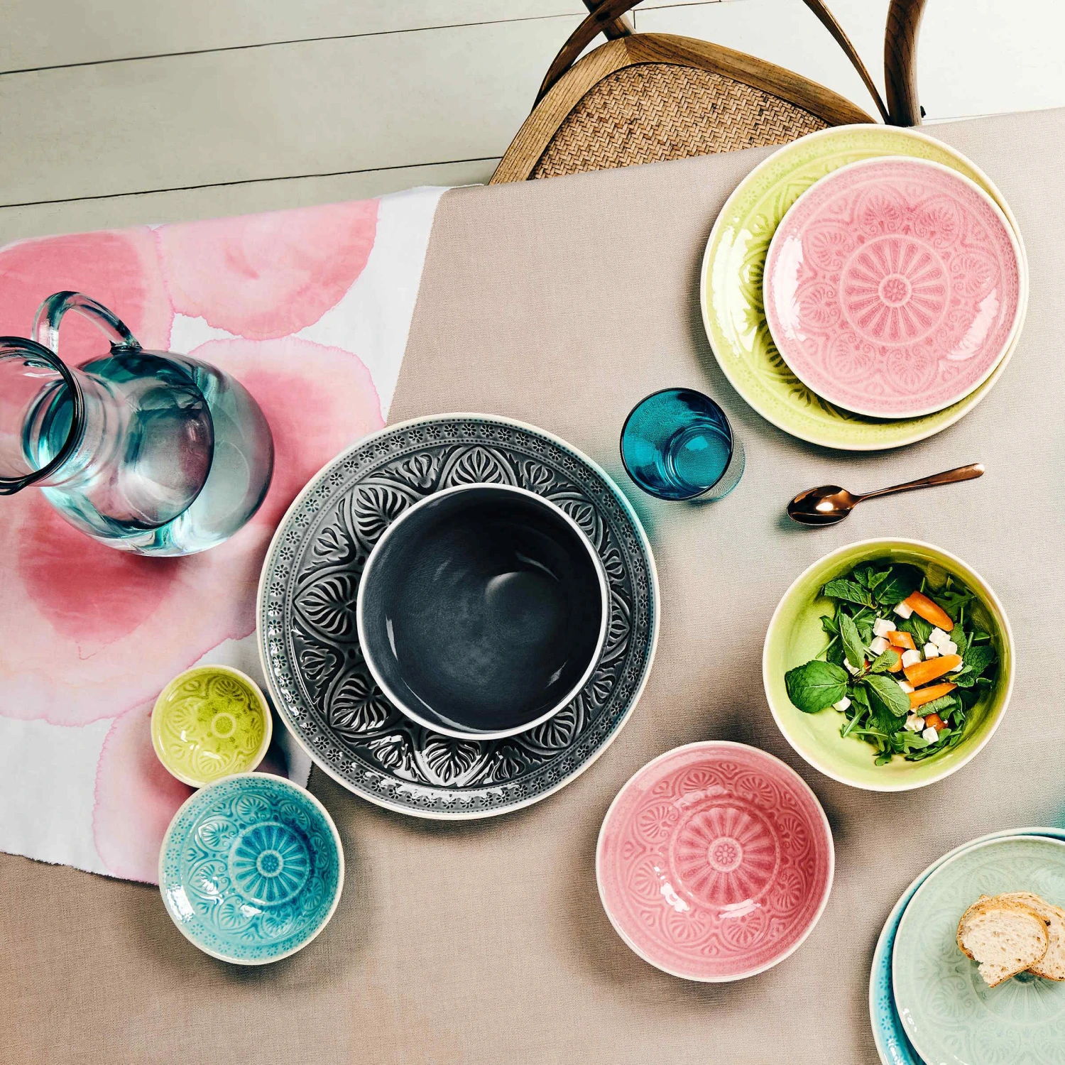 Teller Ø25cm SUMATRA In Hellgrün 7 Teller Ø25cm SUMATRA In Hellgrün – Bild 5