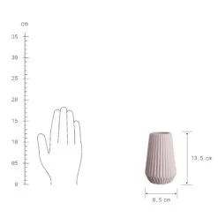 Vase Höhe 14cm RIFFLE In Rosa -Butlers Speichern butlers vase hohe 14cm riffle in rosa 2