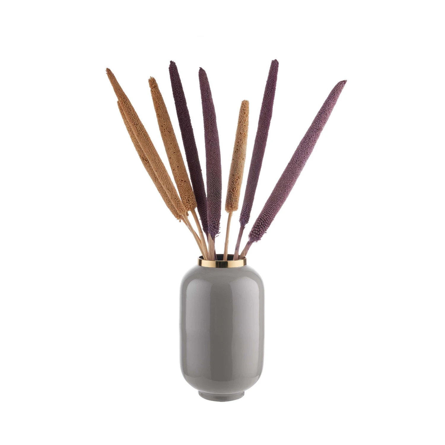 Vase Höhe 26cm EMILIE In Grau 4 Vase Höhe 26cm EMILIE In Grau – Bild 2