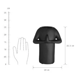 Vase Höhe 26cm GREETING In Schwarz -Butlers Speichern butlers vase hohe 26cm greeting in schwarz 2