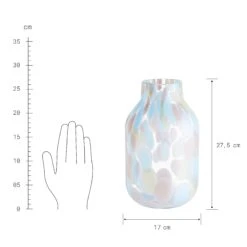 Vase Höhe 28cm CONFETTI In Hellblau-Hellrosa 13 Vase Höhe 28cm CONFETTI In Hellblau-Hellrosa -Butlers Speichern butlers vase hohe 28cm confetti in hellblau hellrosa 3