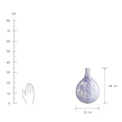 Vase Rund Höhe 34cm BLUEBLOSSOM In Pastelllila -Butlers Speichern butlers vase rund hohe 34cm blueblossom in pastelllila 3