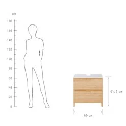 Waschbeckenunterschrank Mit Schublade WHITE SANDS In Natur-Weiß 21 Waschbeckenunterschrank Mit Schublade WHITE SANDS In Natur-Weiß -Butlers Speichern butlers waschbeckenunterschrank mit schublade white sands in natur weiss 3